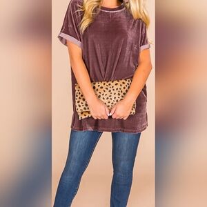 Velvet Oversized Tshirt